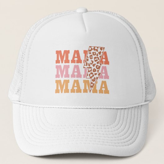 Rustieke "mama" herhaling trucker pet (Voorkant)