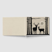 Rustieke Man & Vrouw Doe Deer Black Birch Wedding Gastenboek (Volledig)