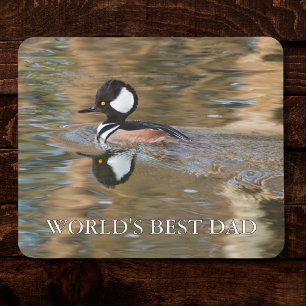 Rustieke Mannelijke Eend World's Best Dad Custom T Muismat