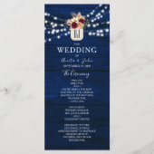 Rustieke Marine Trouwprogramma met Lichten Programma (Voorkant)