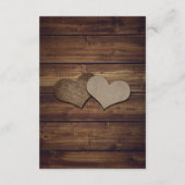 Rustieke Mason Jar Barn Wood Accommodatie Kaarten (Achterkant)