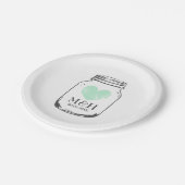 rustieke Mason Jar bruiloft BBQ Party borden Papieren Bordje (Gekanteld)