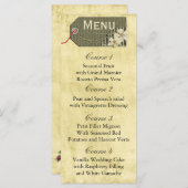rustieke mason jar bruiloft menu (Voorkant / Achterkant)