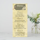 rustieke mason jar bruiloft menu (Staand voorkant)