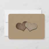 Rustieke Mason Jar Kraft Papier Trouwen RSVP Kaartje (Achterkant)