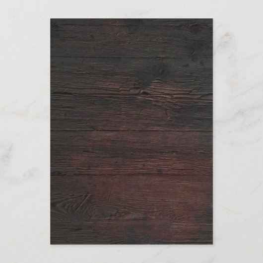 Rustieke Mason Jar Lights Bruiloft Informatie Gast Informatiekaartje (Achterkant)