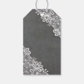 Rustieke Mason Jar Lights en Kant Chalkboard Label Cadeaulabel (Achterkant)