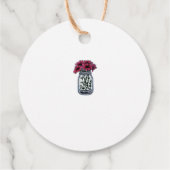 Rustieke mason jar monogram land bruiloft bedankjes labels (Achterkant)