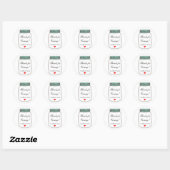 Rustieke Mason Jars Favor Stickers | Aangepaste St (Vel)