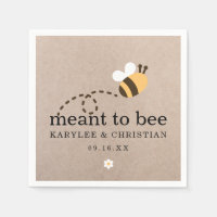 Rustieke Meant To Bee Huwelijkspapier