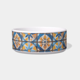 Rustieke Mediterrane Keramische Pet Bowl Voerbakje