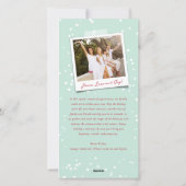 Rustieke met de hand getekende calligrafie met geb feestdagenkaart (Achterkant)