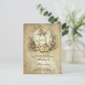 Rustieke metselaar pot  save the date briefkaarten (Staand voorkant)