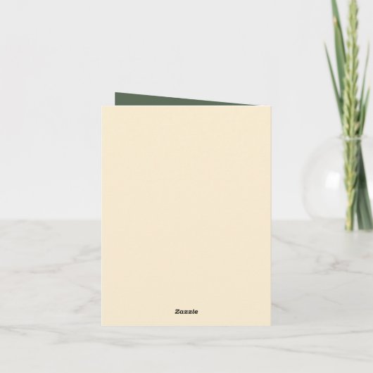 Rustieke minimale kerstboom feestdagen kaart (Achterkant)