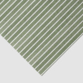Rustieke minimalistische groene strepen tissuepapier (Detail)