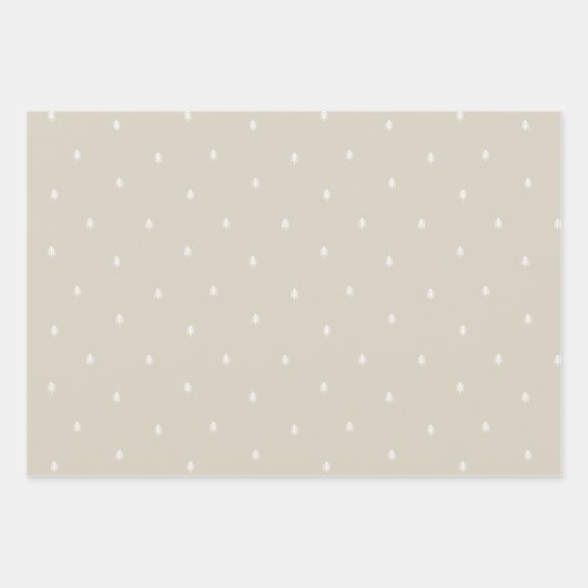 Rustieke minimalistische Scandinavische pijnbomen Inpakpapier Vel (Voorkant 3)