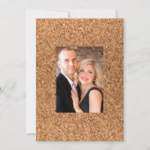 Rustieke Mint Boho Wijnproeverij Trouwfoto Save The Date (Achterkant)