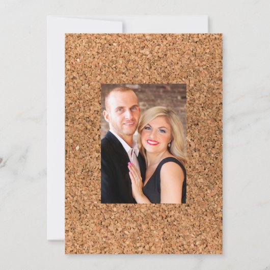 Rustieke Mint Boho Wijnproeverij Trouwfoto Save The Date (Achterkant)