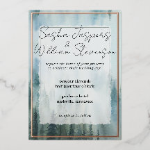 Rustieke Misty Forest bruiloft