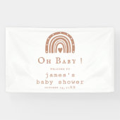 Rustieke moderne baby shower banner – Emelia (Horizontaal)