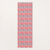 Rustieke moderne bloemen yogamat (Achterkant)