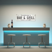 Rustieke Moderne Industriële Boerderij Bar Stad Canvas Afdruk