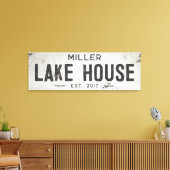 Rustieke Moderne Industriële Boerderij Lange Huis Canvas Afdruk (Insitu (Woonkamer))