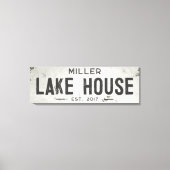 Rustieke Moderne Industriële Boerderij Lange Huis Canvas Afdruk (Voorkant)