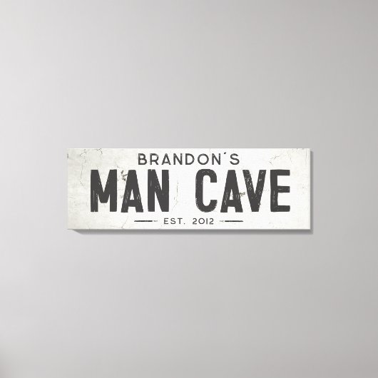 Rustieke Moderne Industriële Boerderij Man Grot La Canvas Afdruk (Voorkant)