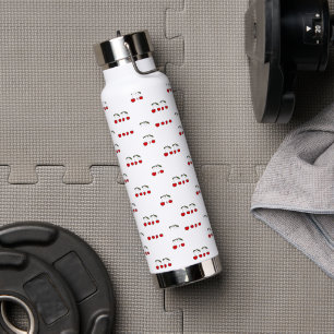 Rustieke moderne kersenpatronen waterfles