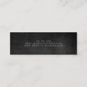 Rustieke moderne klusjesman, bouwer dun Visitekaar Mini Visitekaartje (Achterkant)