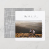 Rustieke moderne minimalistische vakantie | Vrede  Save The Date (Voorkant / Achterkant)