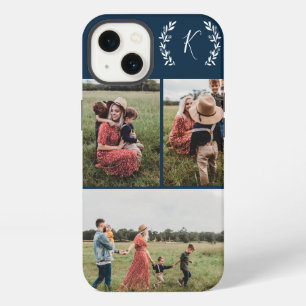 Rustieke Monogram Foto Collage iPhone 13 Hoesje