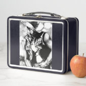 Rustieke Monogrammed Westerne Cowboy Tekening Zwar (In situ)