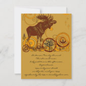 Rustieke Moose Christmas Kaart (Voorkant)