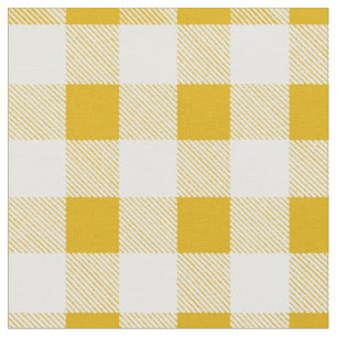 Rustieke mosterd geel Gingham Buffalo Plaid Stof