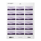 Rustieke Mountain adres label standaard maat (Full Sheet)