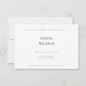 Rustieke Mountain Boho Bachelorette Weekend Kaart (Achterkant)