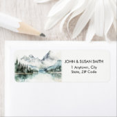 Rustieke Mountain Forest retour adreslabels Etiket (Insitu)