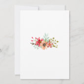 Rustieke Mountain Meadow Wildflowers Bruiloft Kaart (Achterkant)