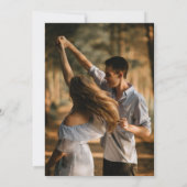 Rustieke Mountain Pine Trees Herfst Forest Wedding Kaart (Achterkant)