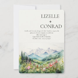 Rustieke Mountain Wildflower | Boho Kaart