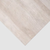 Rustieke namaak crèmewit houten bruiloft tissuepapier (Detail)