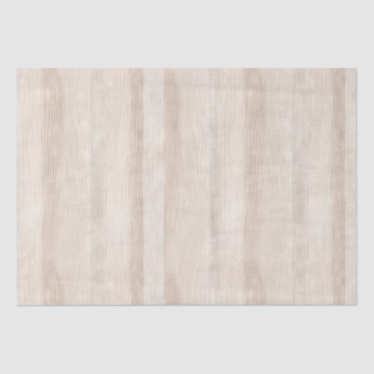 Rustieke namaak crèmewit houten bruiloft tissuepapier (Voorkant)