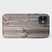 Rustieke namaak houtstructuur Case-Mate iPhone case (Achterkant (horizontaal))