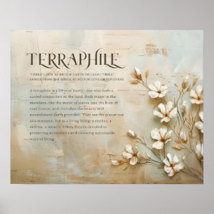 Rustieke Natuur Earth Wall Art, Terrafiel 20 "x16" Poster