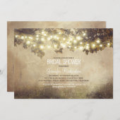Rustieke natuur Tree Branch Lights vrijgezellenfee Kaart (Voorkant / Achterkant)