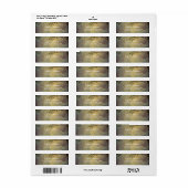 Rustieke Natuur Tree String Lights Bruiloft Etiket (Full Sheet)