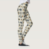 Rustieke Neushoorn Tribale Patroon (1) Leggings (Rechts)