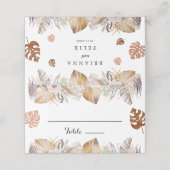 Rustieke Neutrale Boho Bruiloft (Buitenkant ongevouwen)